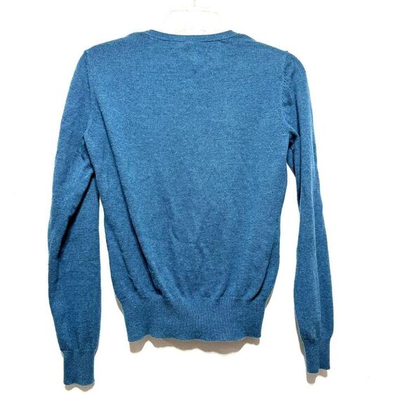 Caslon Cardigan Sweater Floral Blue Button Up Cashmere Blend Knit Womens sz XS - Picture 8 of 8